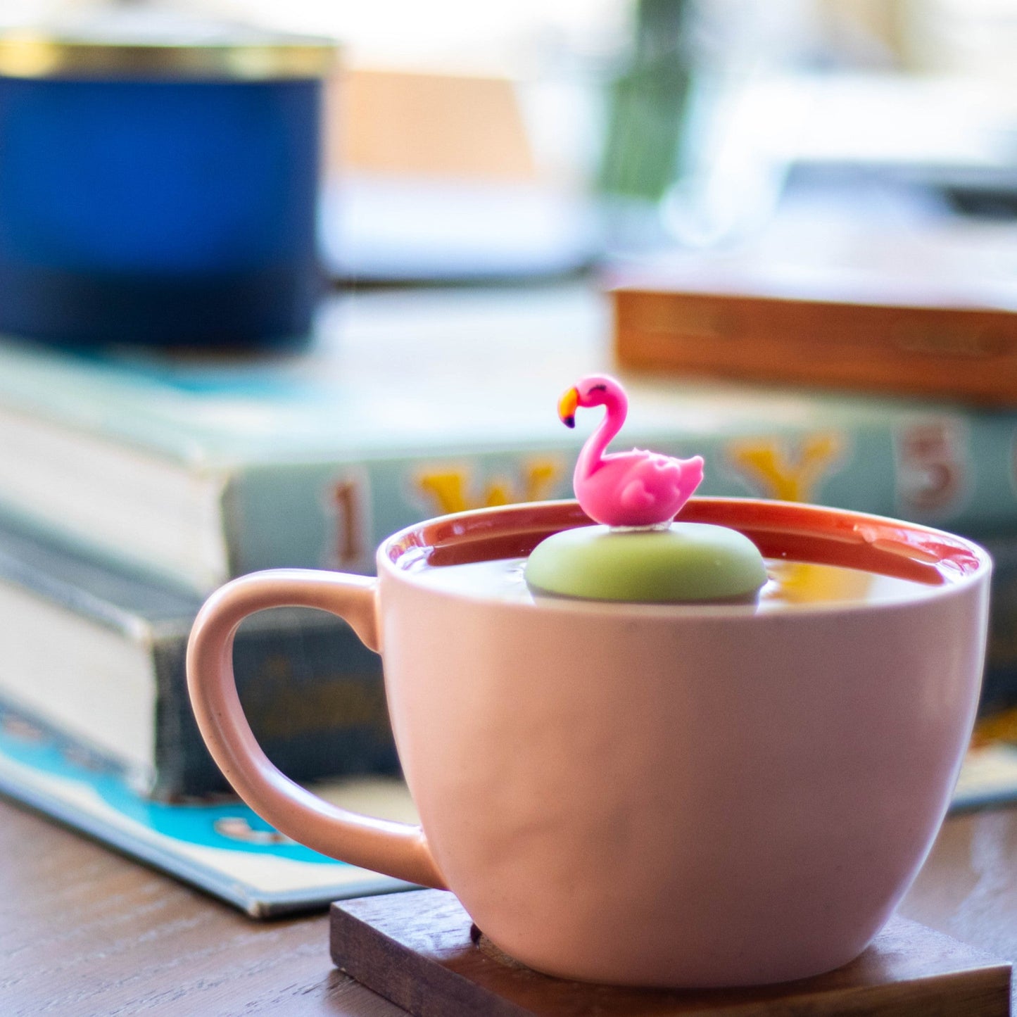 Floating Pink Flamingo Tea Infuser - Cute Animal Tea Infuser for Loose Leaf Tea