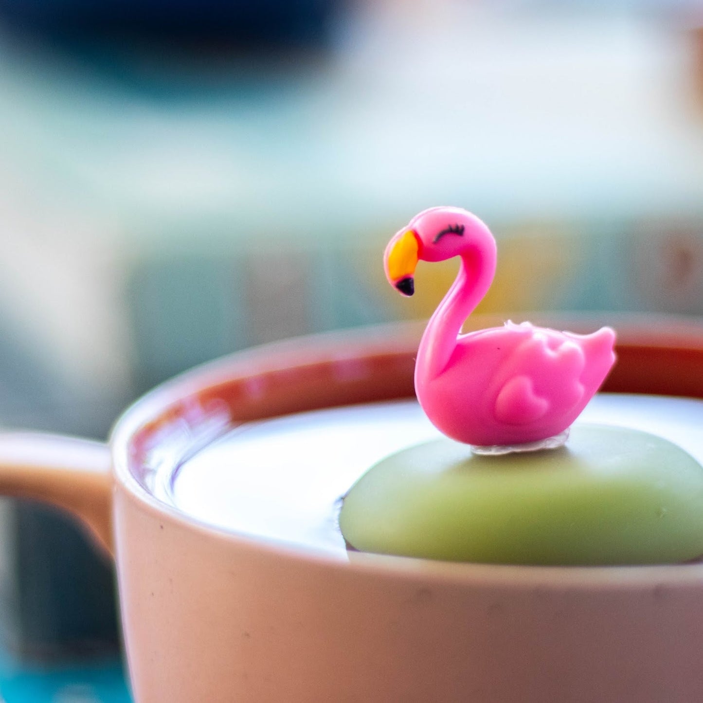 Floating Pink Flamingo Tea Infuser - Cute Animal Tea Infuser for Loose Leaf Tea