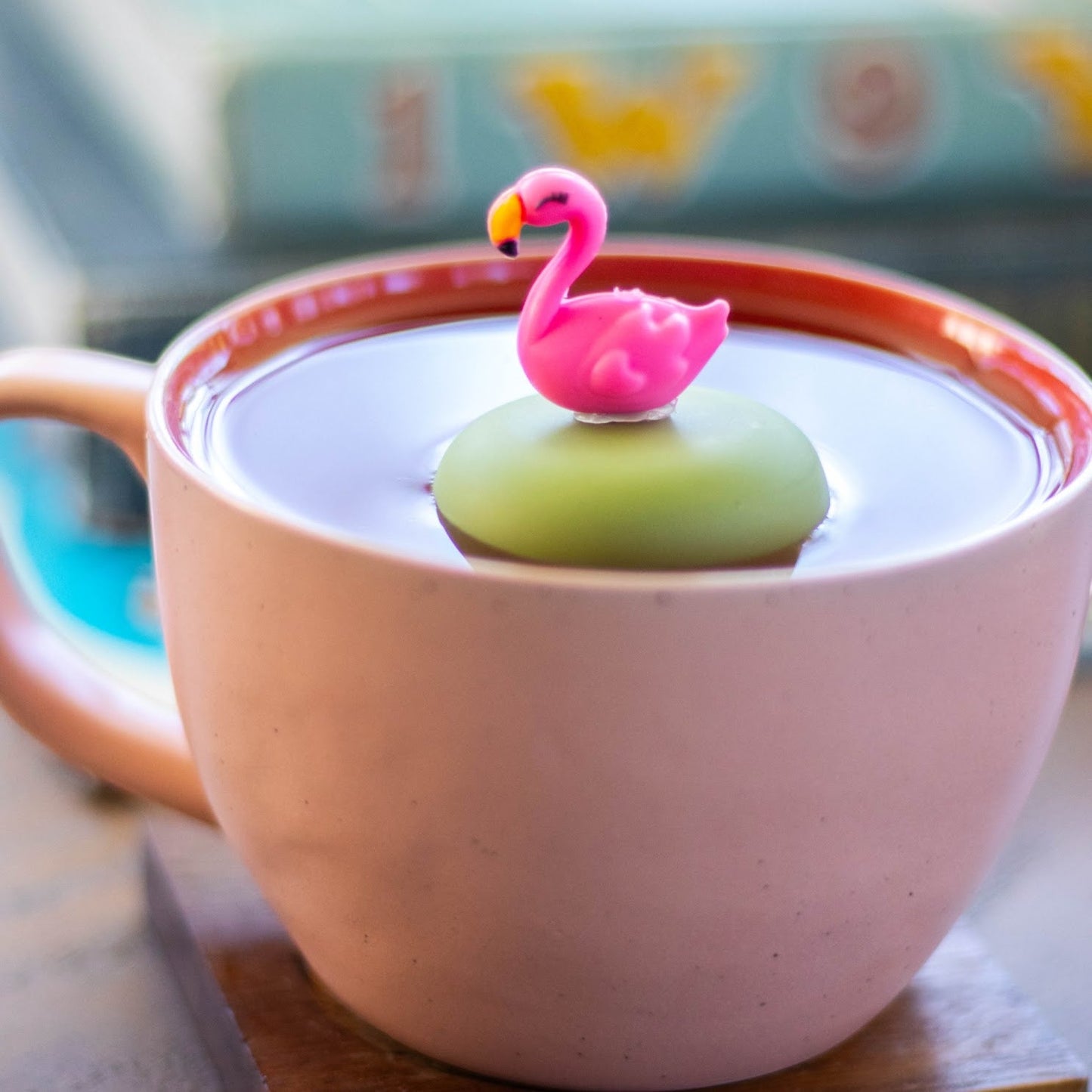 Floating Pink Flamingo Tea Infuser - Cute Animal Tea Infuser for Loose Leaf Tea