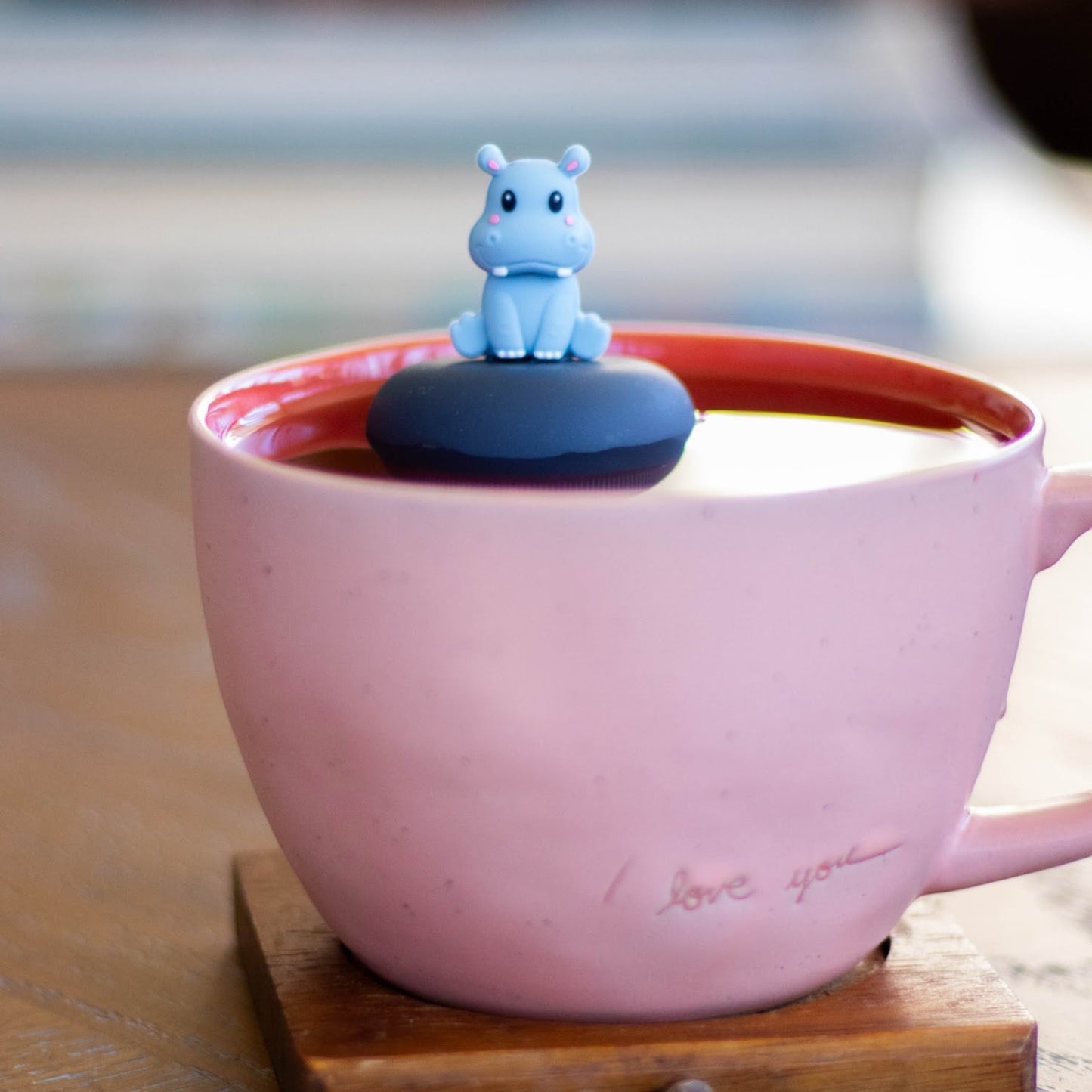 Floating Baby Hippo Tea Infuser - Cute Animal Tea Infuser for Loose Leaf Tea