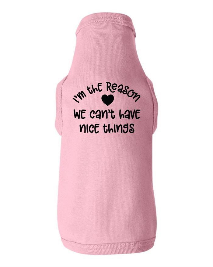 I'm the Reason We Can't Have Nice Things Dog Shirt