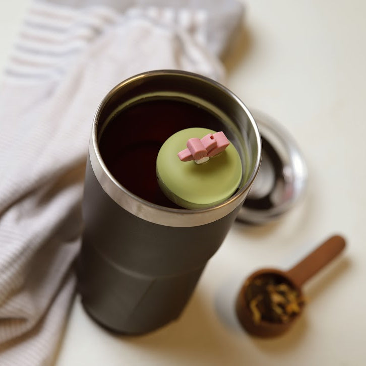 Floating Warm Pink Lotus Tea Infuser - Cute Tea Infuser for Loose Leaf Tea