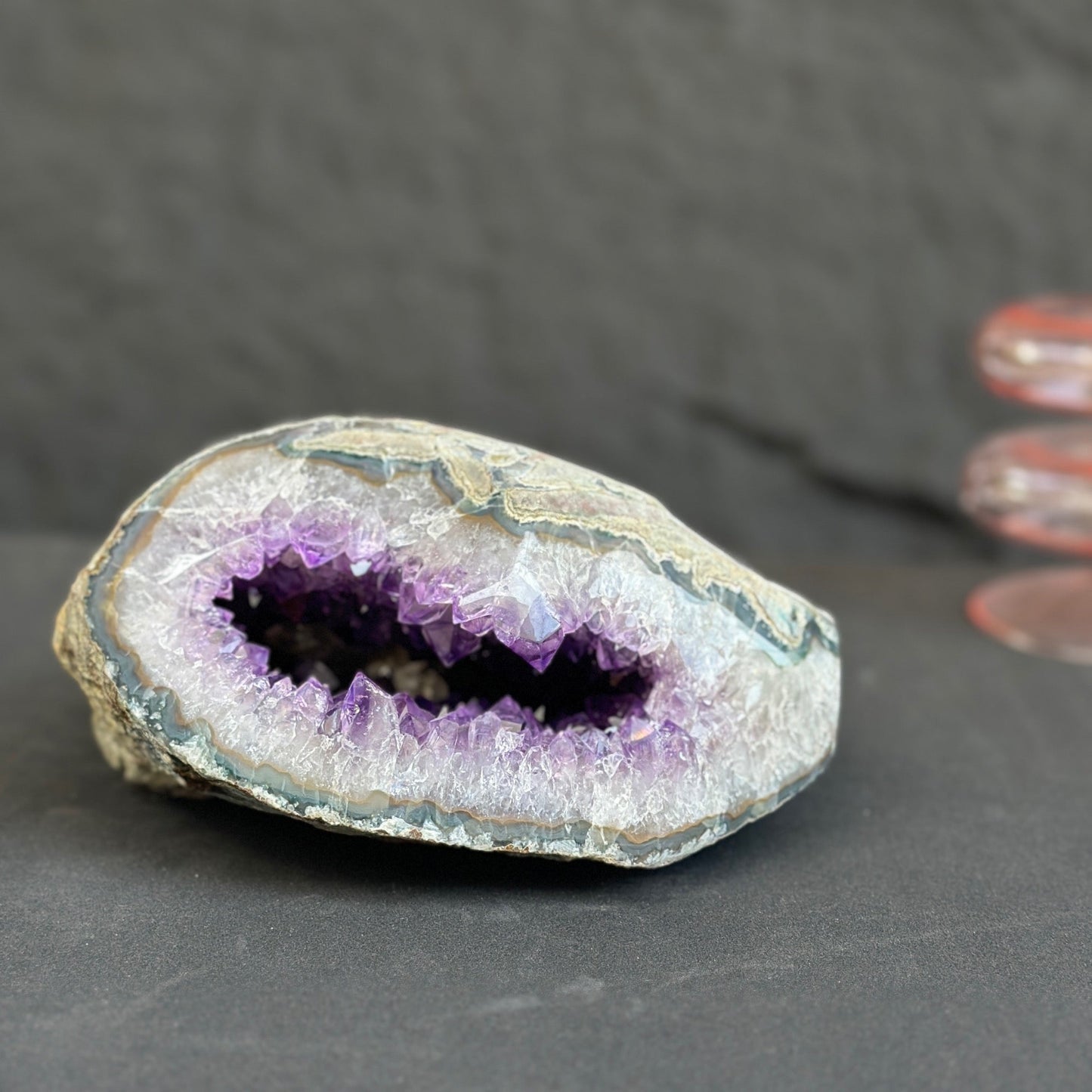 Large crystal amethyst geode