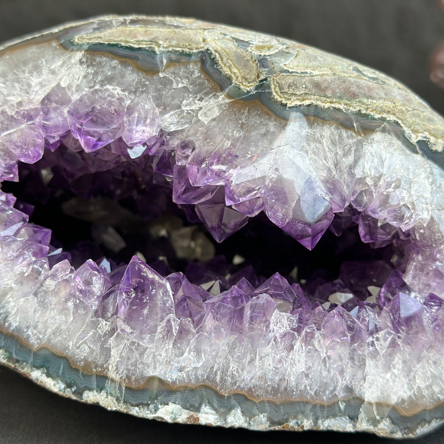 Large crystal amethyst geode