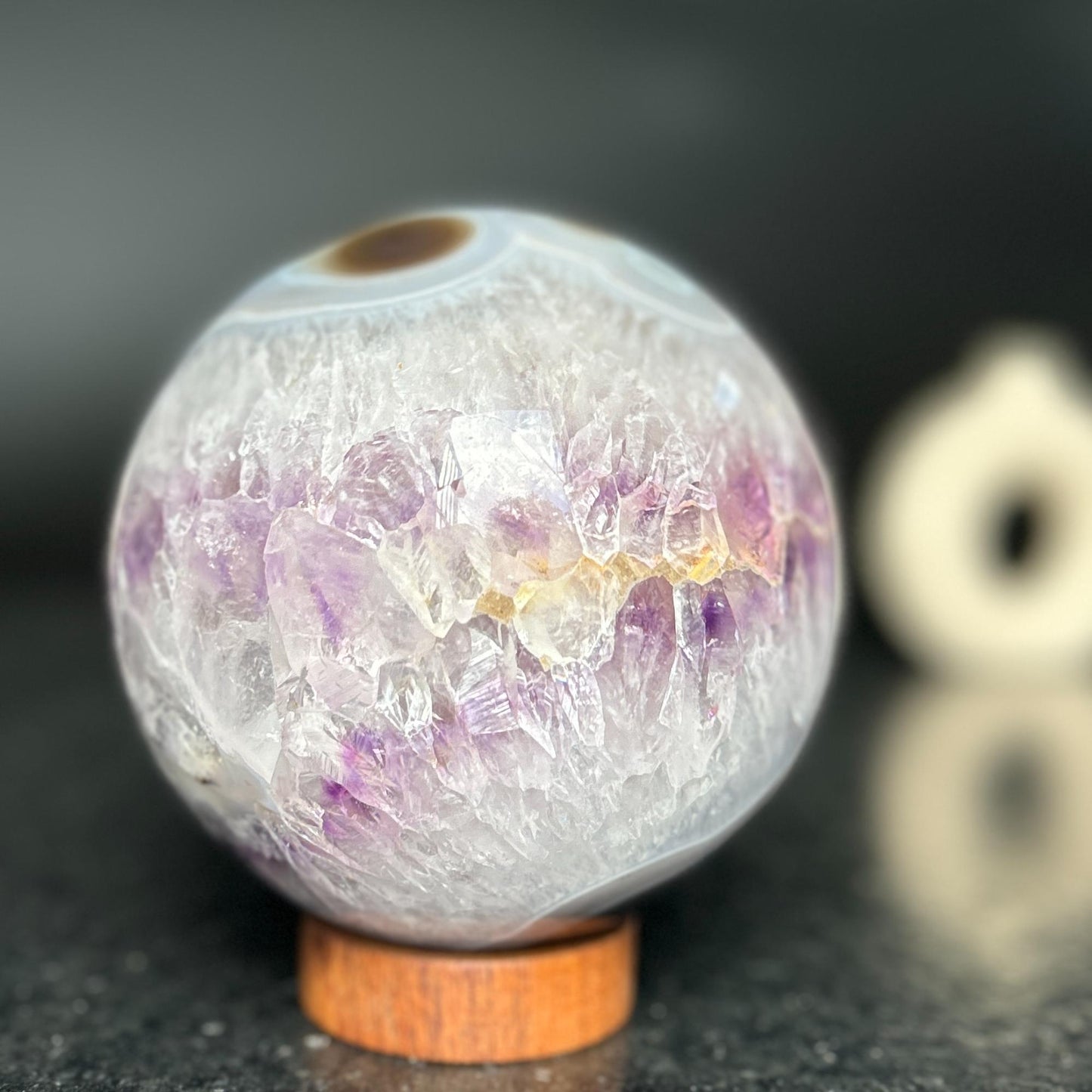 Largest amethyst sphere geode