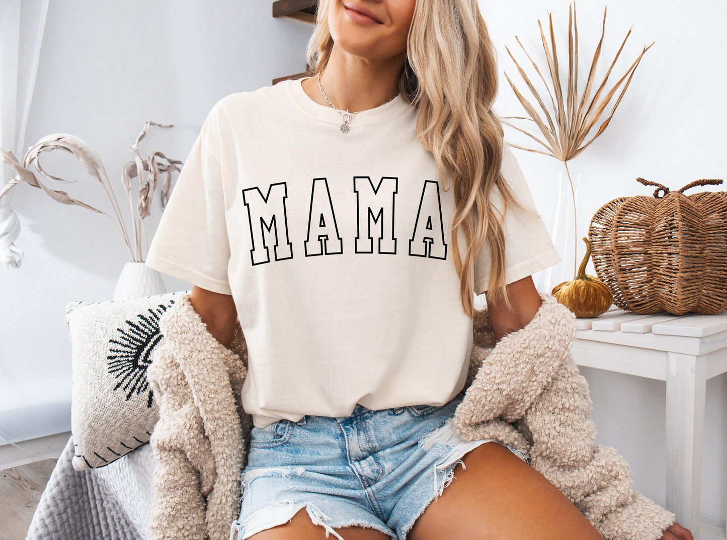 Mama Comfort Colors Graphic Tees (Outlined Font)