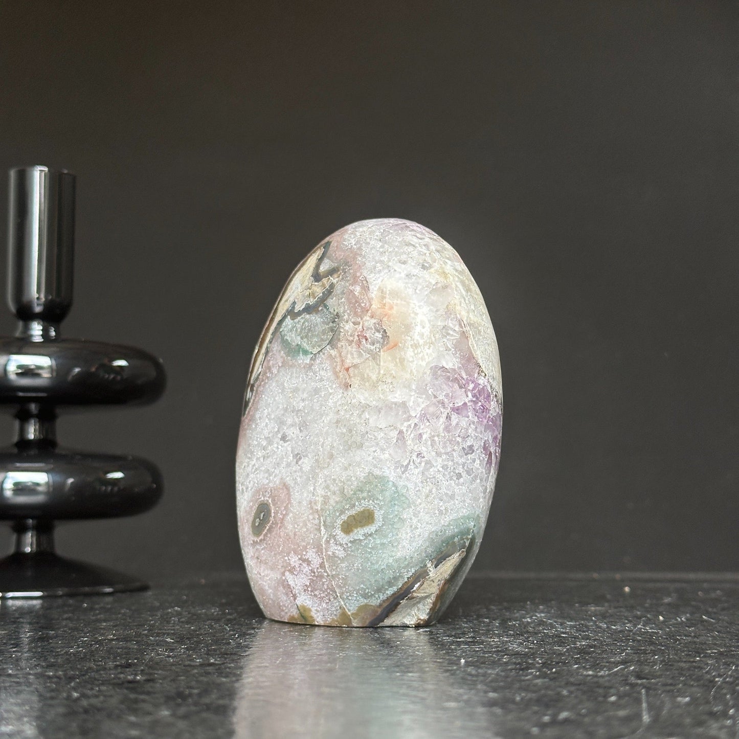Natural Amethyst Quartz Geode Egg