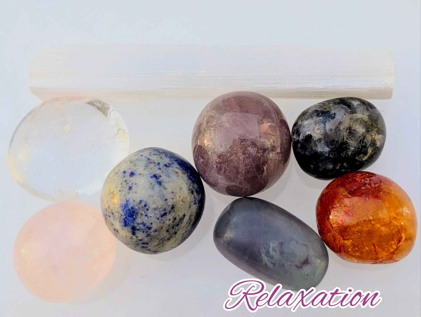 Relaxation’s Radiance Purpose Pouch – Chakra Crystals for Calm, Stress Relief & Inner Peace