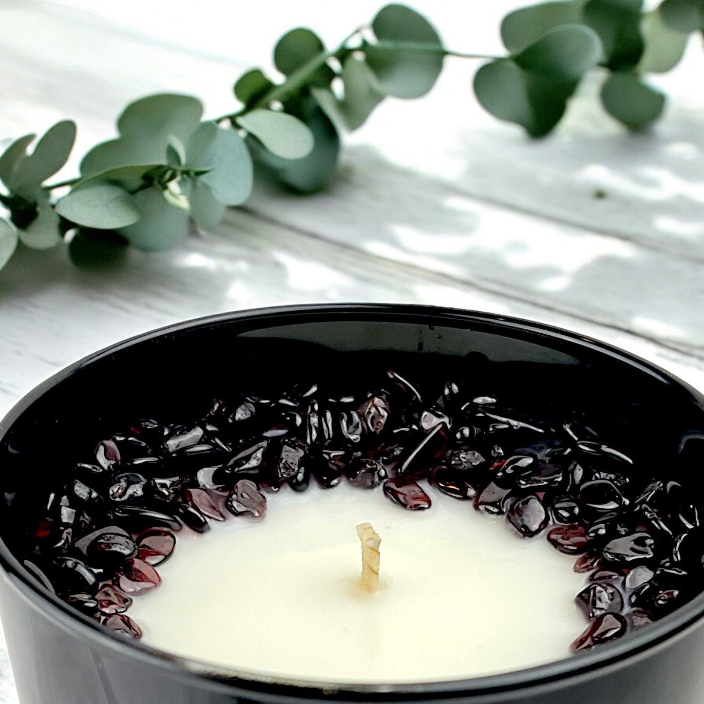 Cool Eucalyptus Mint Crystal Candle, 10oz