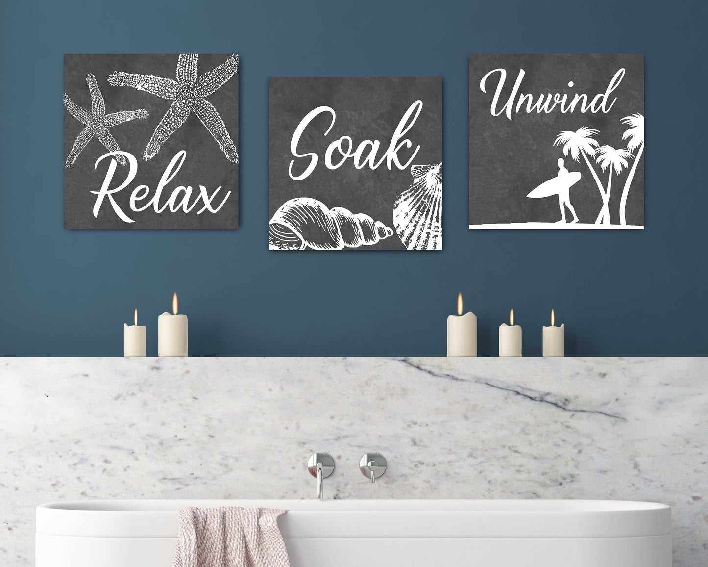 Relax Soak And Unwind Wall Art