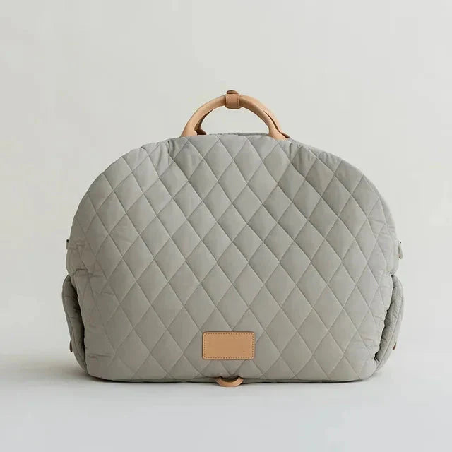 The Verona Luxe Carrier - Quilted Designer Pet Tote
