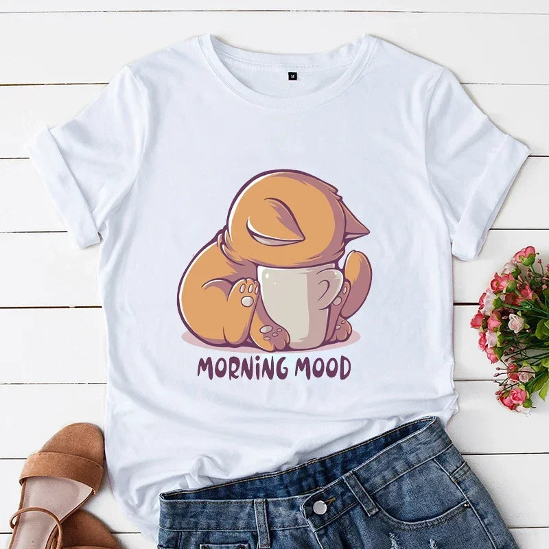 “Sorry I’m Late, My Cat Was Sitting on Me” T-Shirt