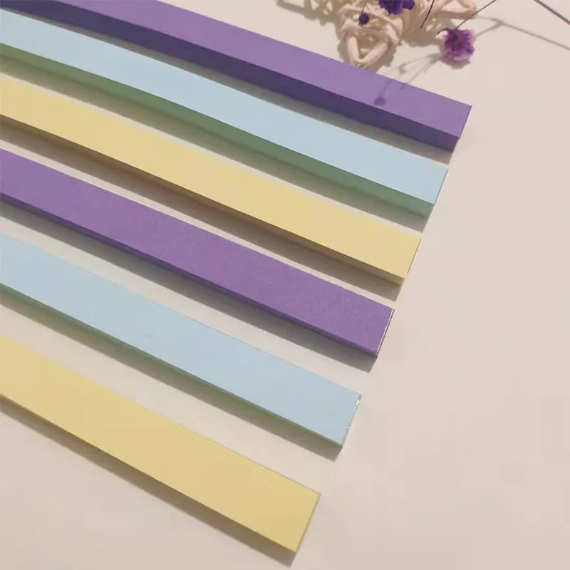 Lucky Star Origami Paper Strips Set – 540 Sheets, 27 Colors