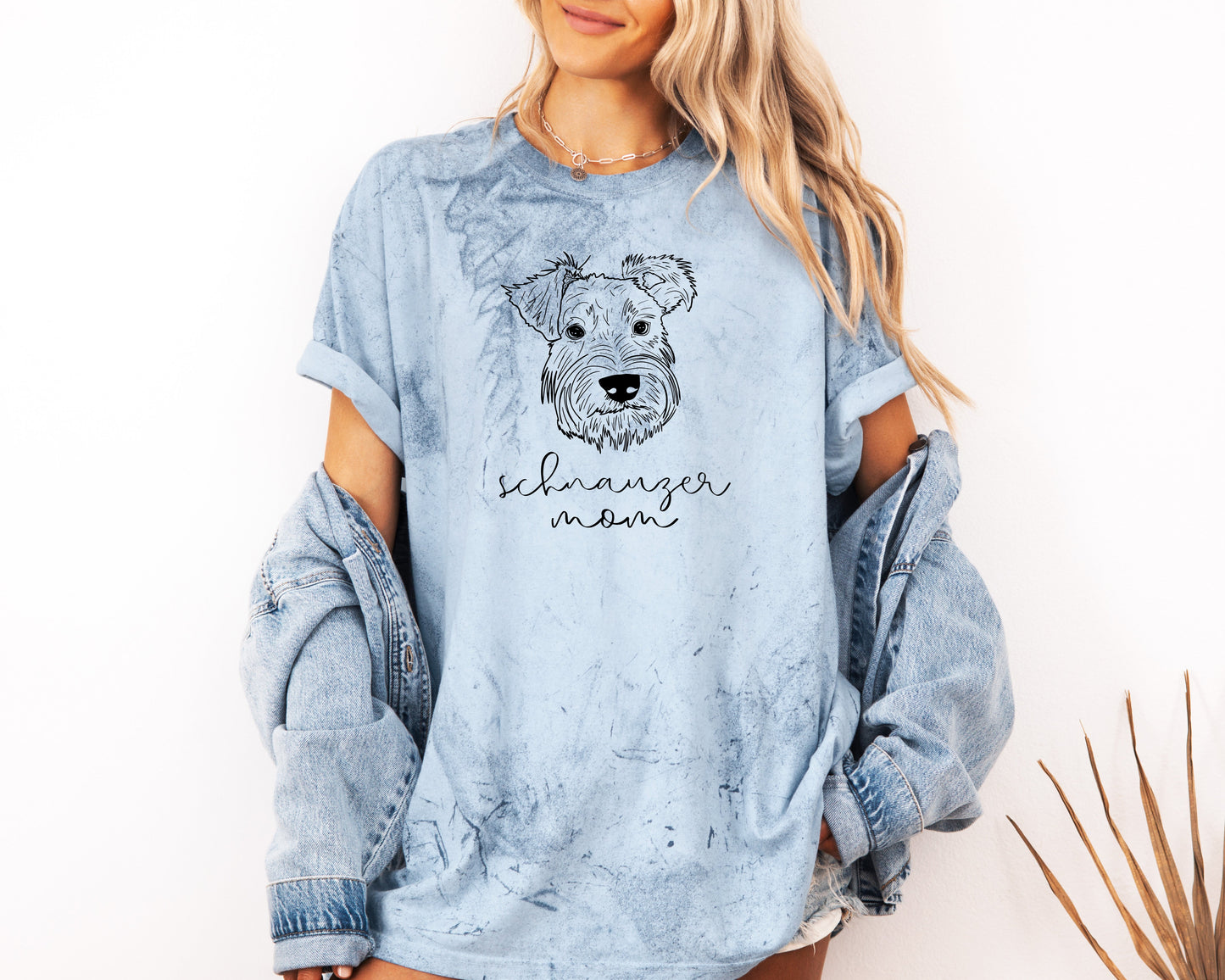 Schnauzer Dog Mom Comfort Colors T Shirt