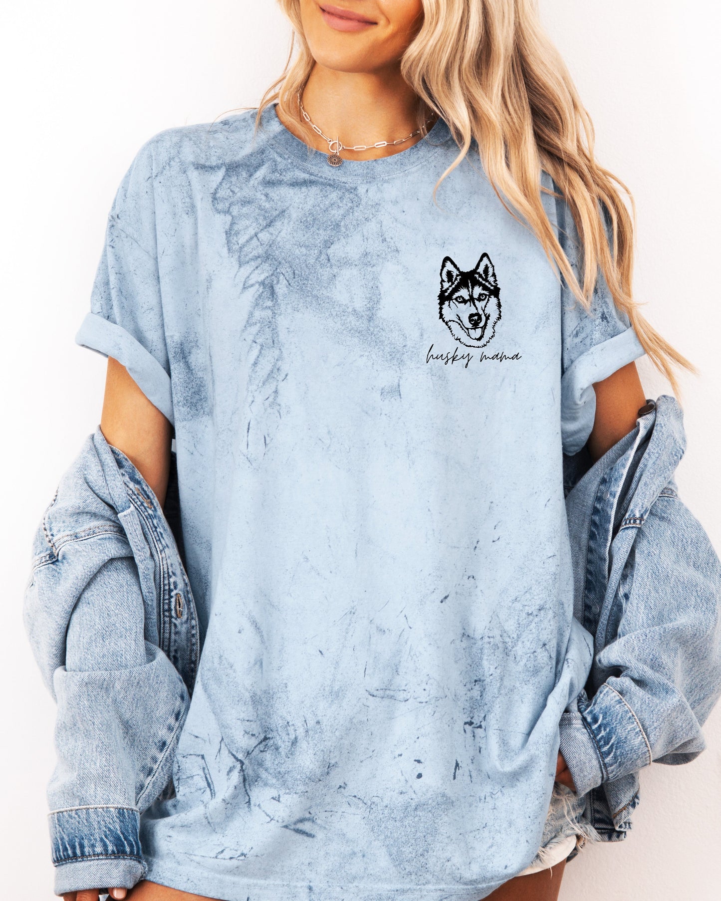 Siberian Husky Dog Mom Comfort Colors T-Shirt – Garment-Dyed Pet Lover Graphic Tee