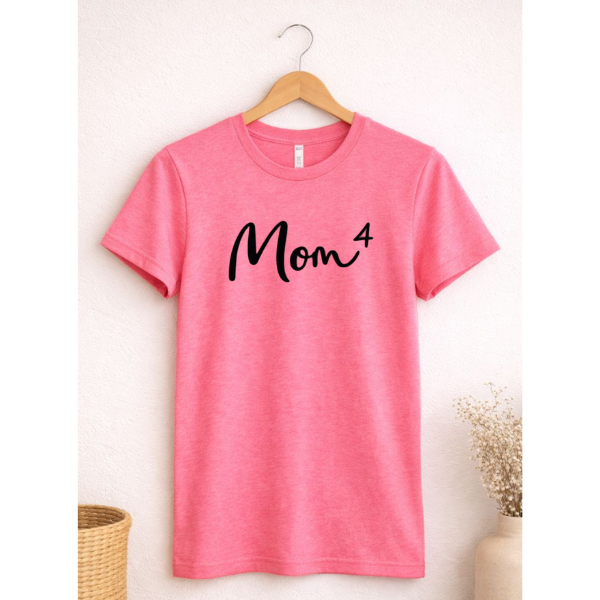 Mom Of 4 Graphic Tee 5428