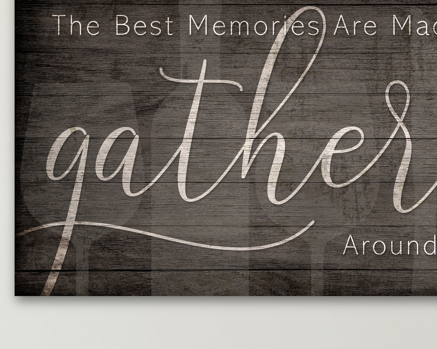 The Best Memories are Made Gathered Around the Table Sign