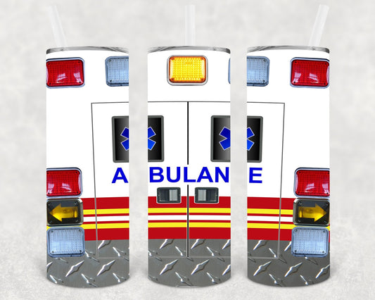 Ambulance 20 oz Skinny Tumbler