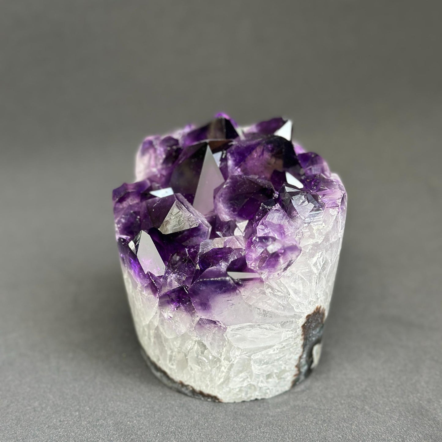 Extra Large Amethyst, Cylinder shaped Full polished stone, Stunning decor piece