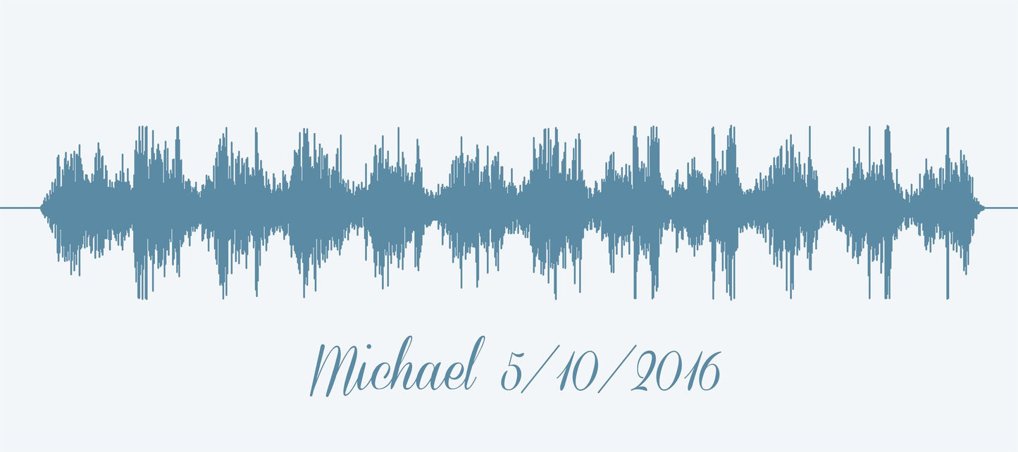 Baby's Heartbeat Soundwave Canvas