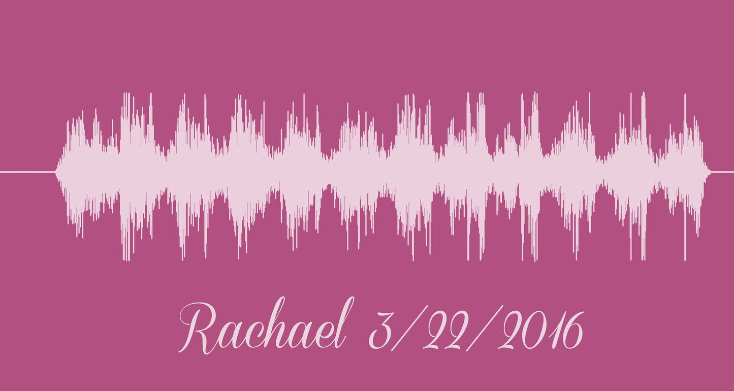 Baby's Heartbeat Soundwave Canvas