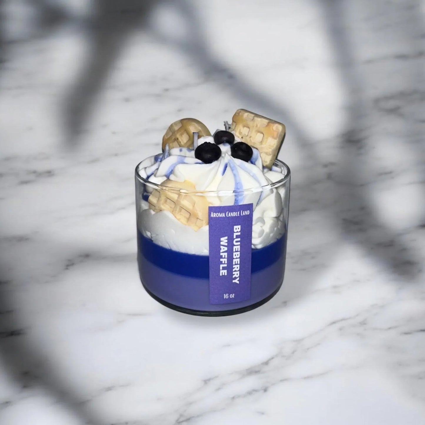 Blueberry Waffle Decorative Candle