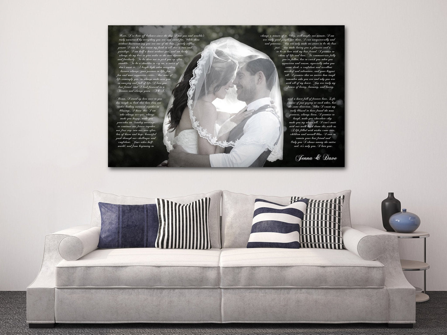 Photo Word Art Canvas - A Personalized Word Art Canvas