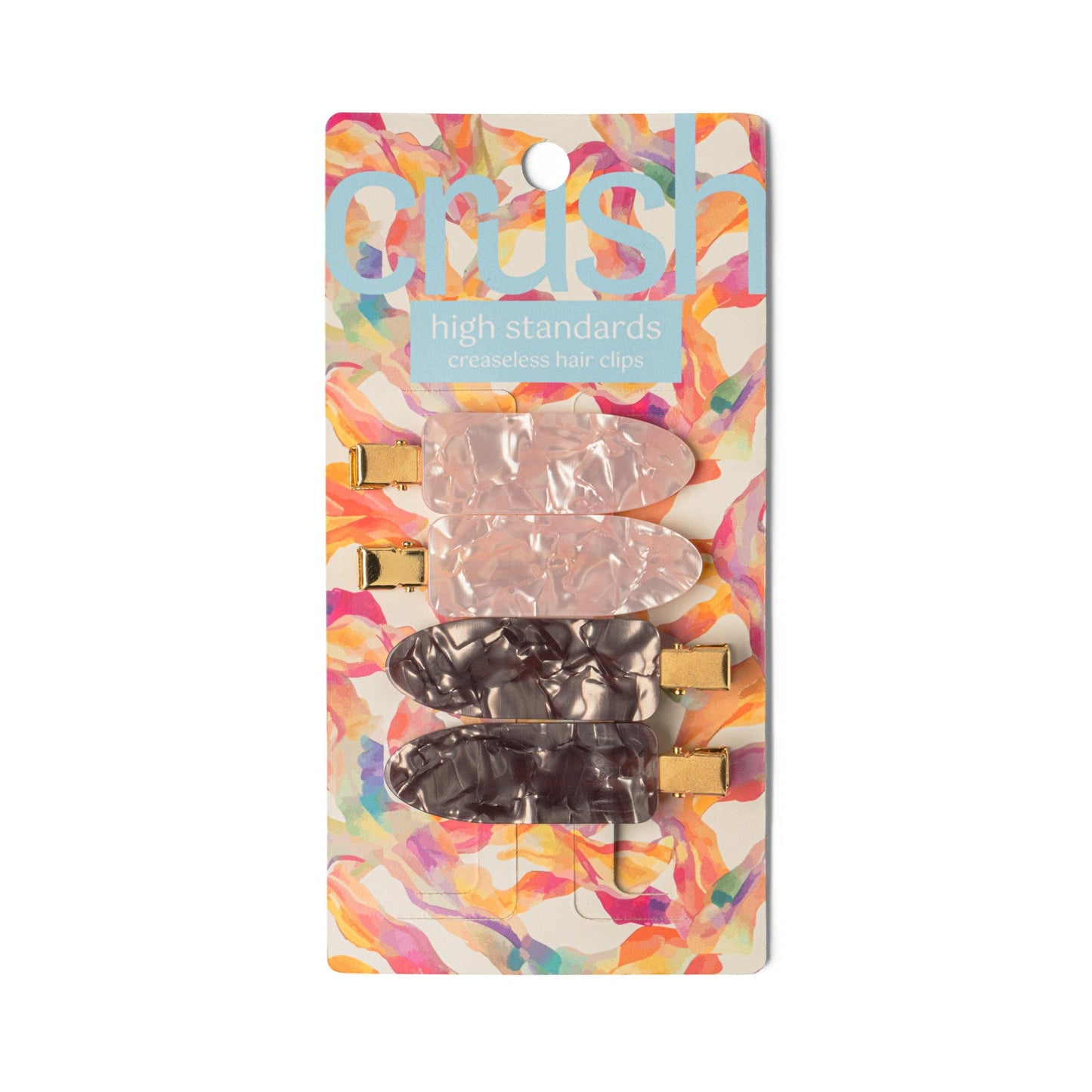 Crush™ High Standards Creaseless Hair Clips – 4 Pack
