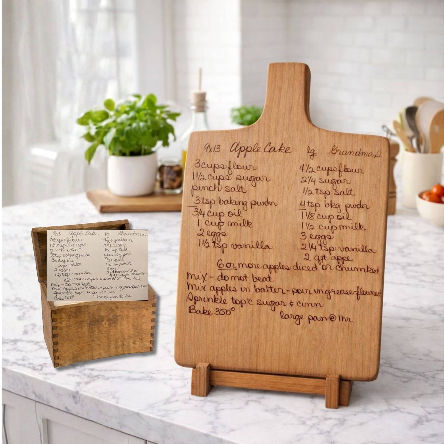 Custom Engraved Recipe Board