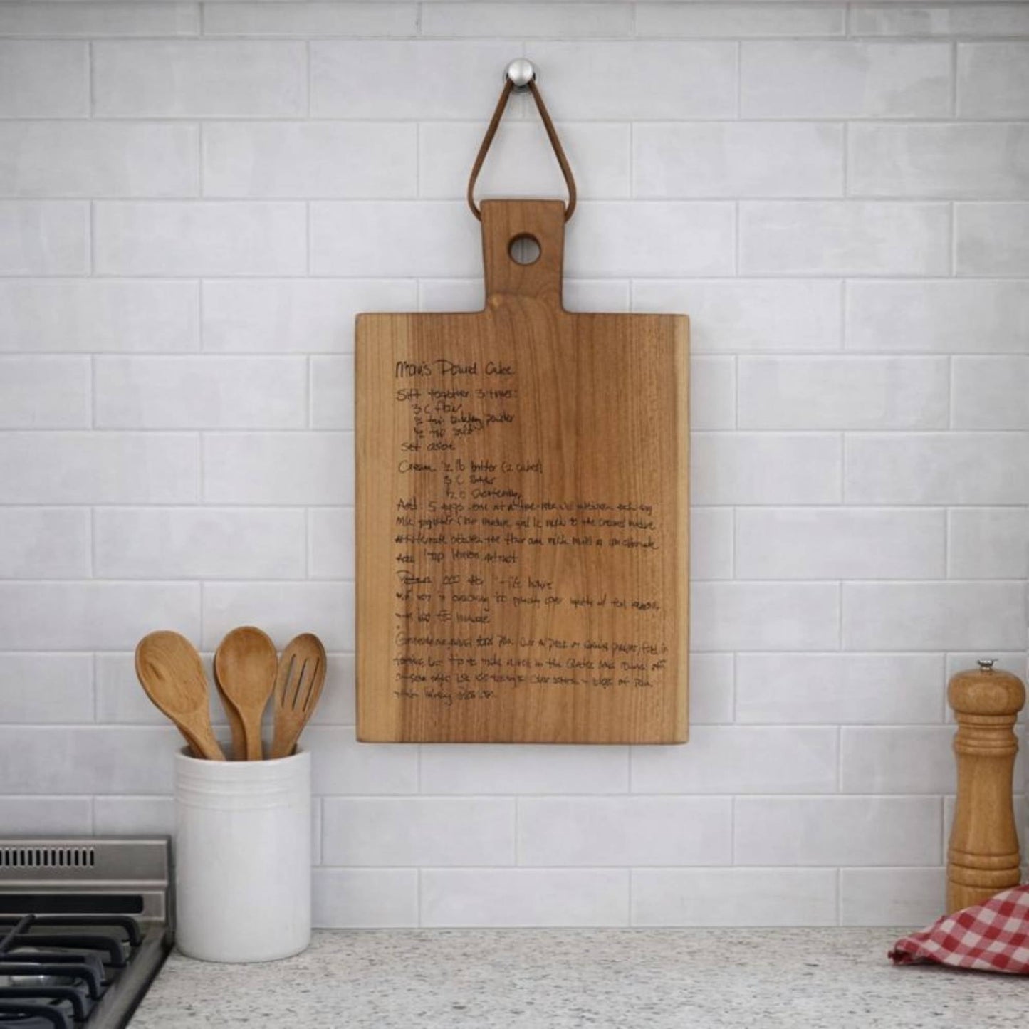 Custom Engraved Recipe Board