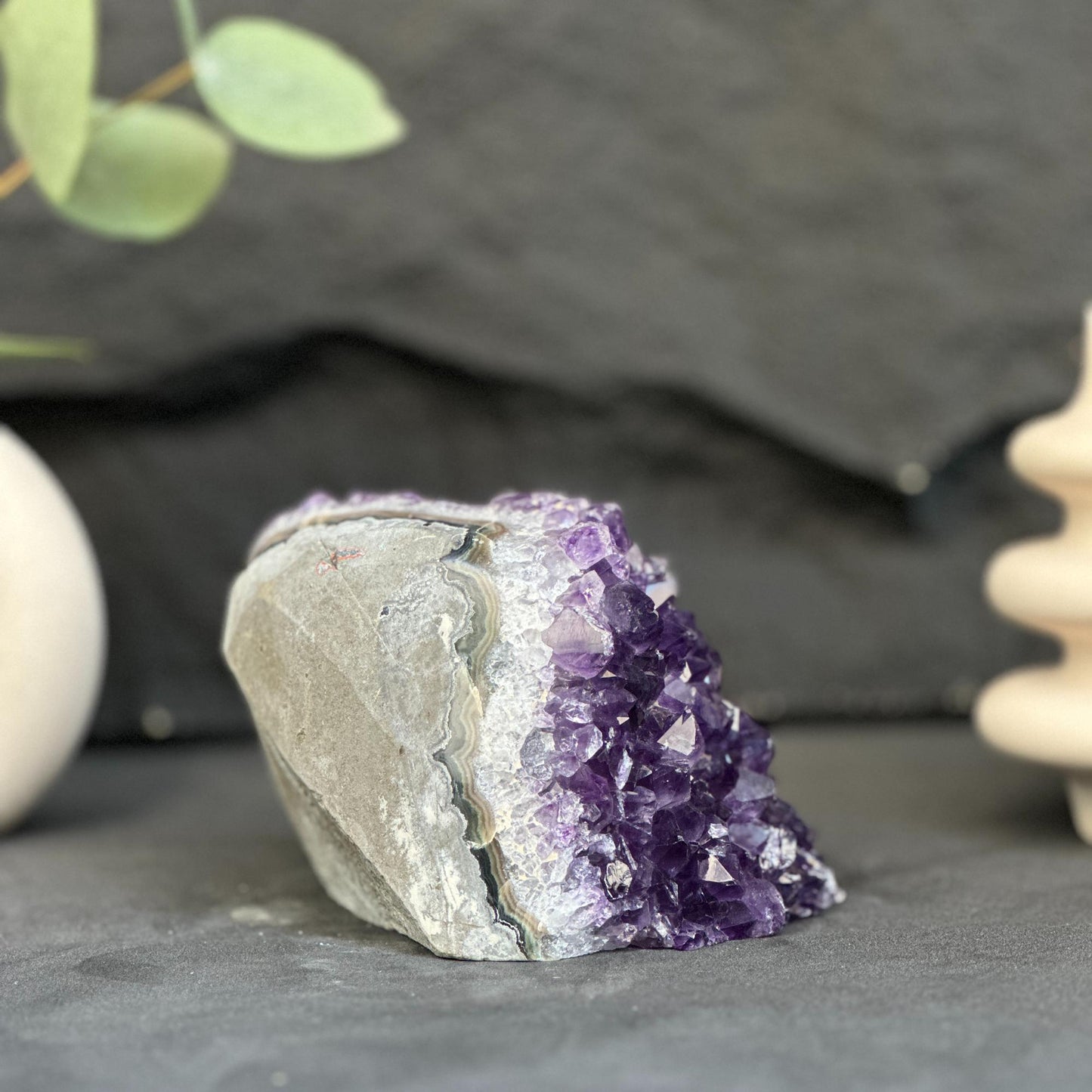 Large crystals, Amethyst geode, Anxiety relief, Stay safe gift