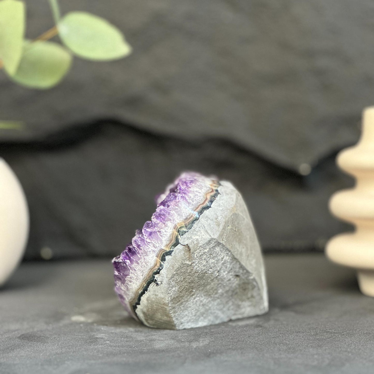 Large crystals, Amethyst geode, Anxiety relief, Stay safe gift