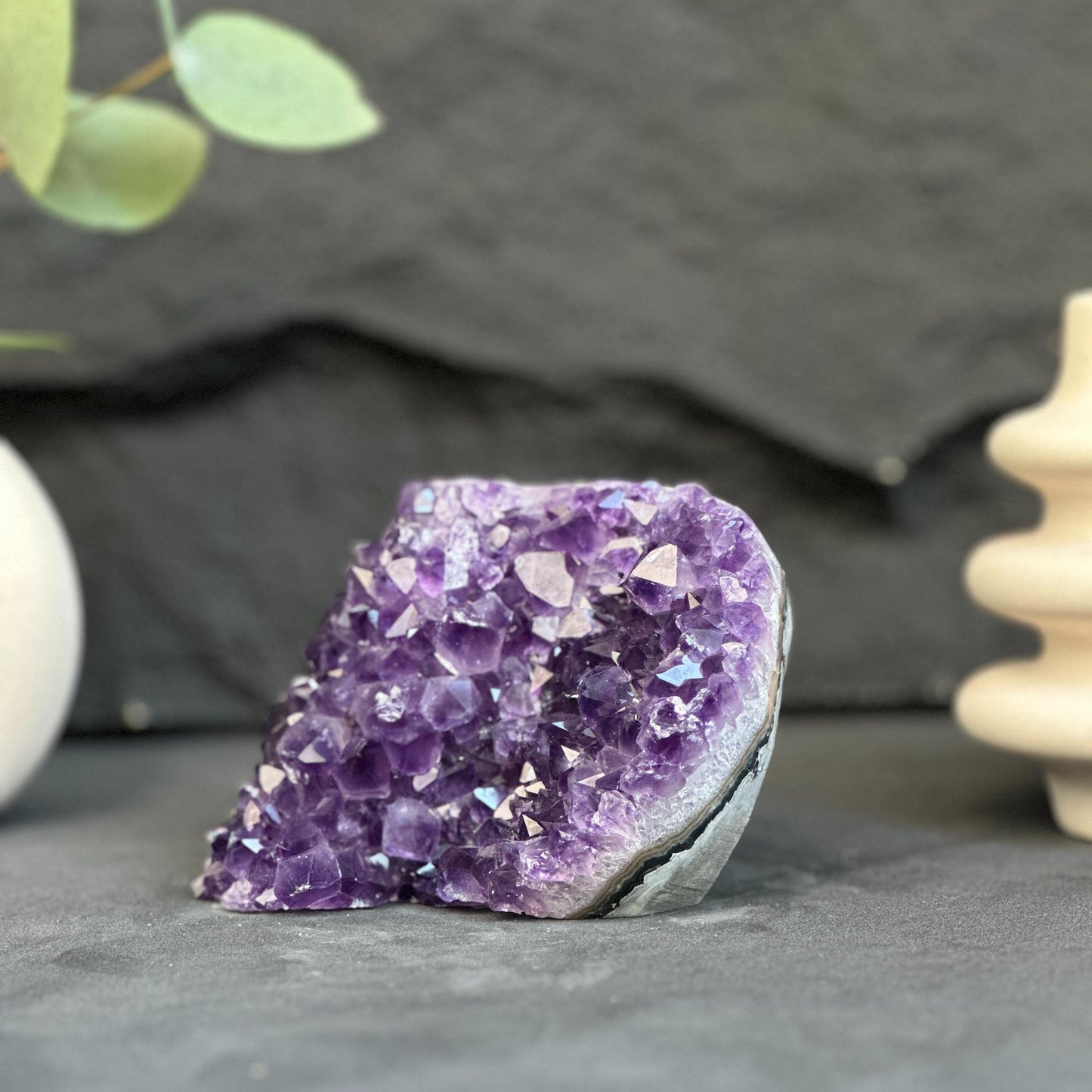 Large crystals, Amethyst geode, Anxiety relief, Stay safe gift