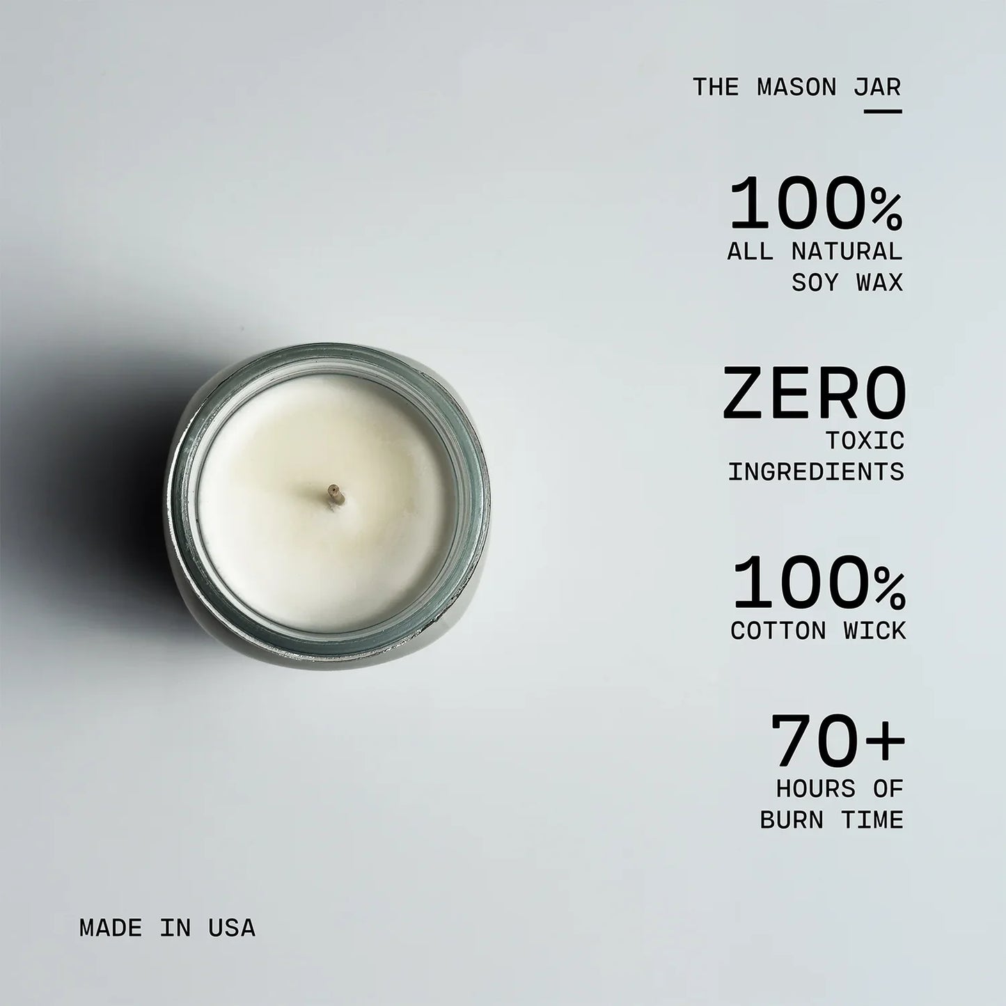 HELLO FALL SOY CANDLE - 13 oz Mason Jar