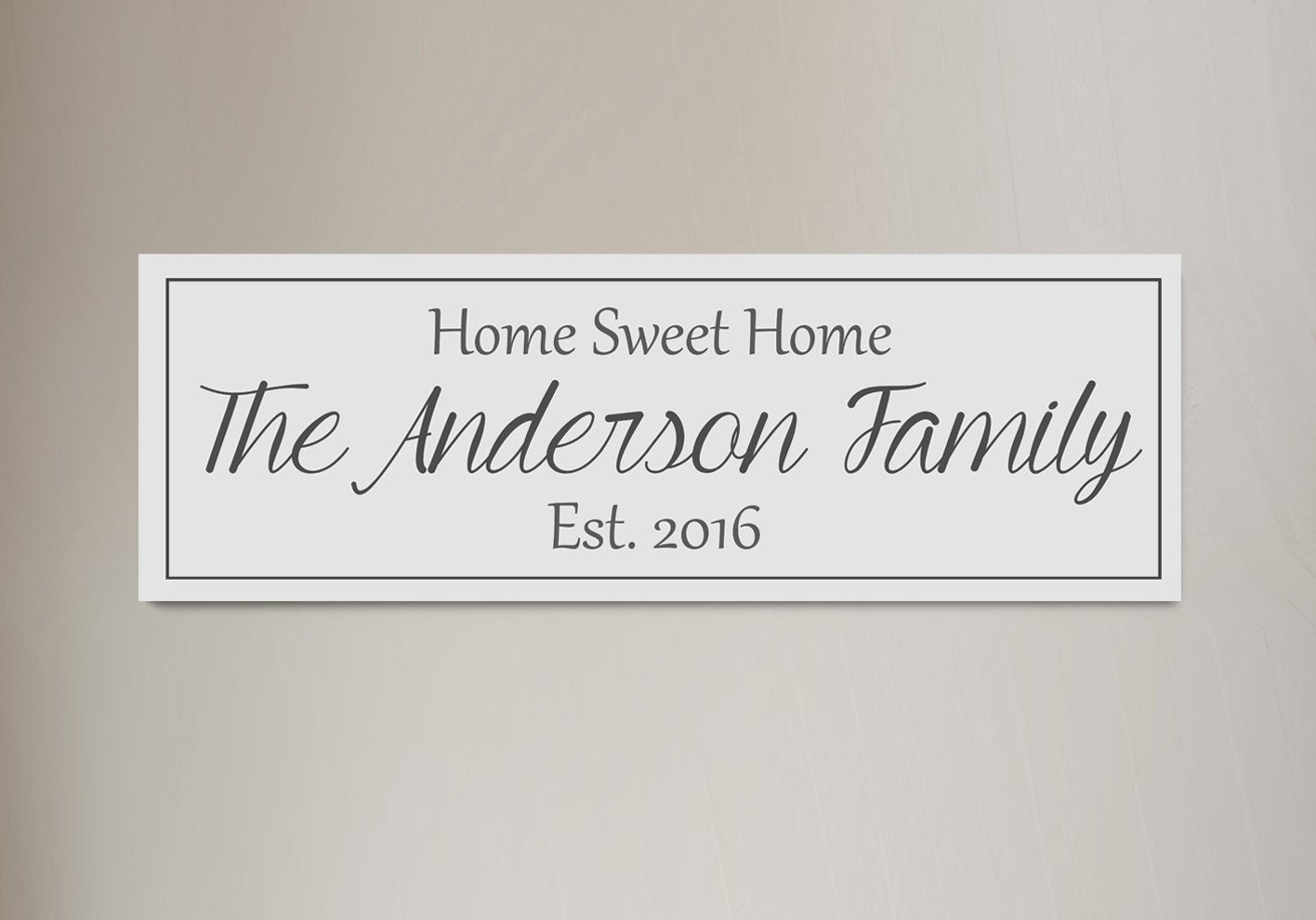 Last Name Canvas - A Personalized Family Sign