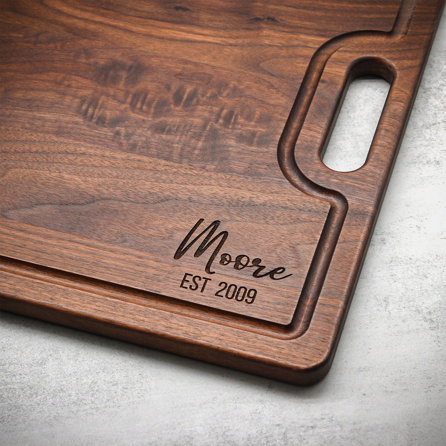 Extra Large Walnut Cutting Board, 24"x18" Charcuterie Serving Tray, Customizable Wedding Board, 100% Made in the USA