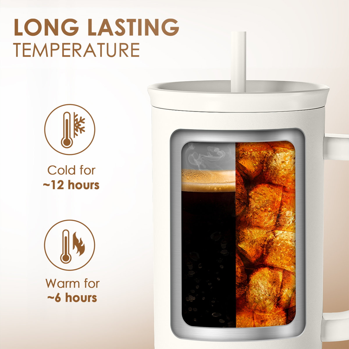 White Teacher Slidemate | Slider Tumbler with Handle 40oz