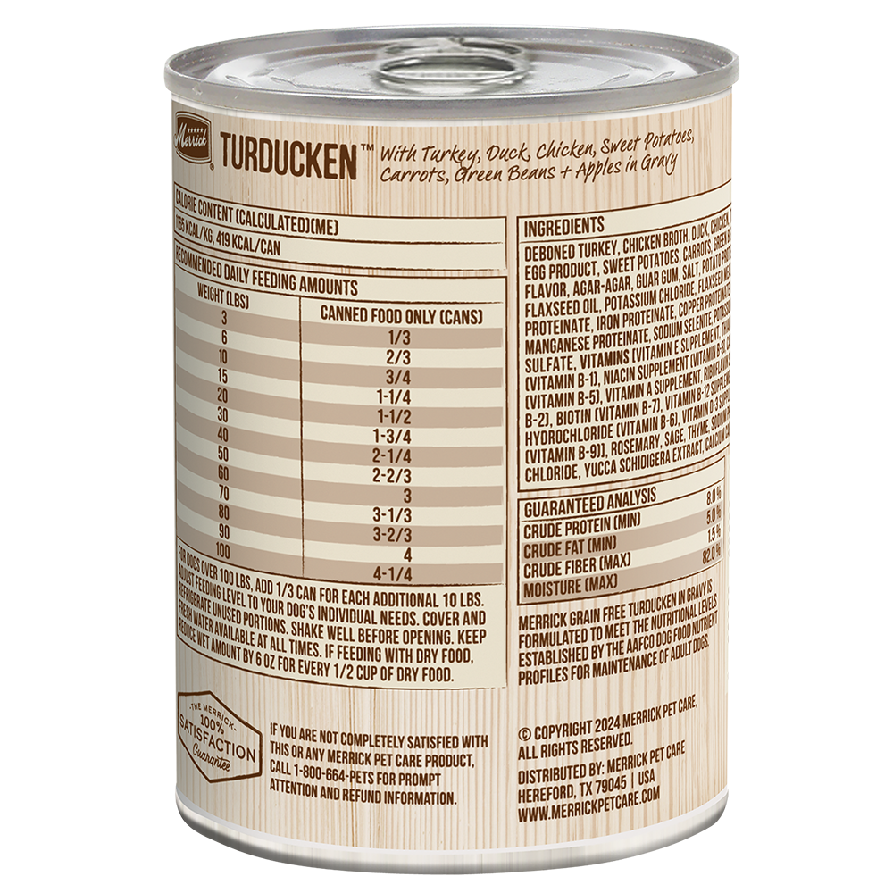 Merrick Grain Free Turducken Wet Dog Food (12.7oz)