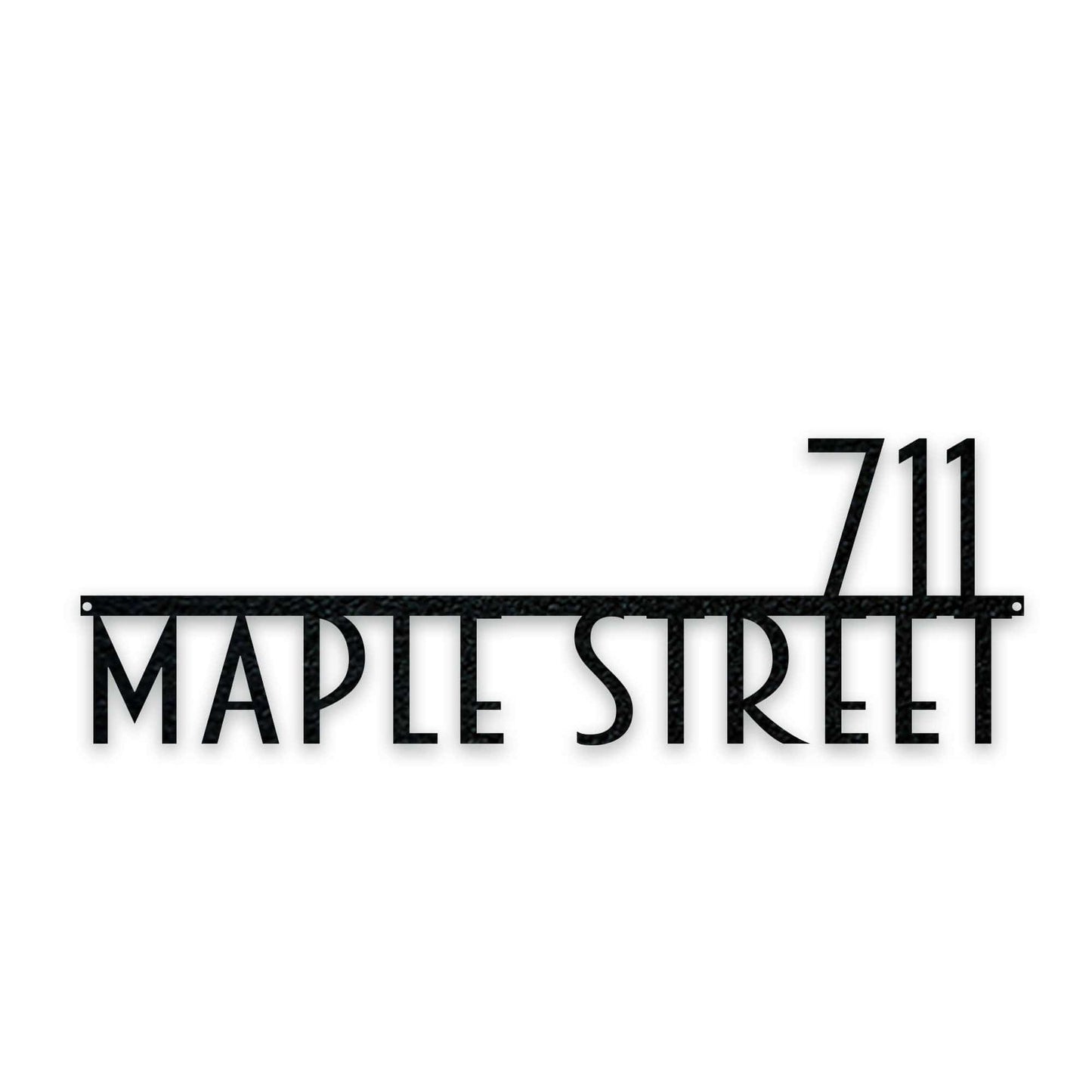 Personalized Modern Deco Address Sign