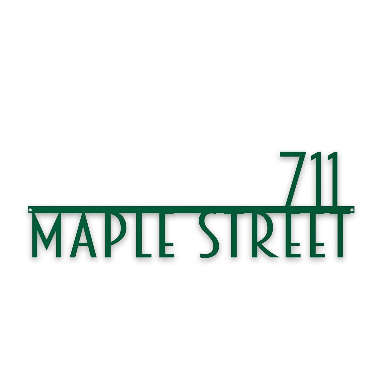 Personalized Modern Deco Address Sign
