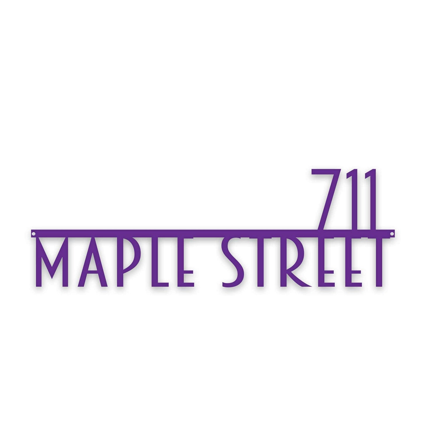 Personalized Modern Deco Address Sign