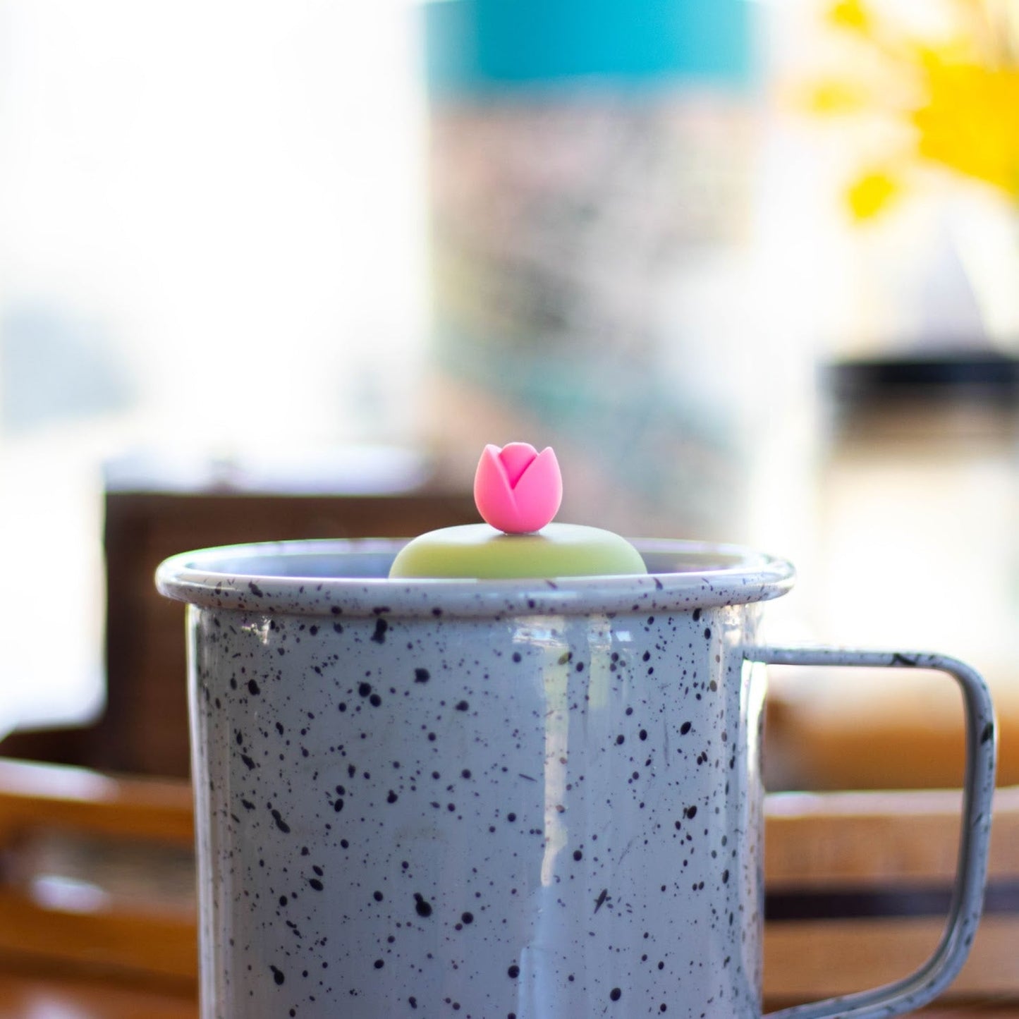 Floating Pink Tulip Flower Tea Infuser - Cute Tea Infuser for Loose Leaf Tea