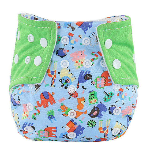 Baby diaper Infant Printed Cloth Diapers Reusable Nappy Washable Snap Nappy