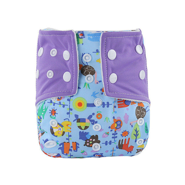Baby diaper Infant Printed Cloth Diapers Reusable Nappy Washable Snap Nappy