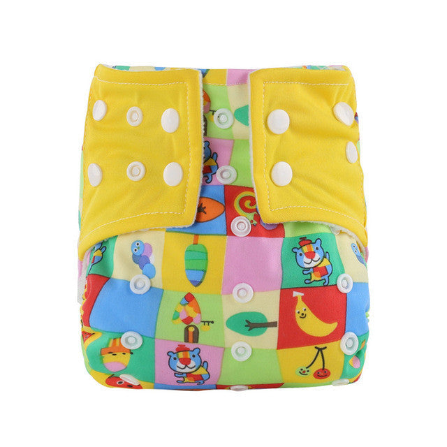 Baby diaper Infant Printed Cloth Diapers Reusable Nappy Washable Snap Nappy