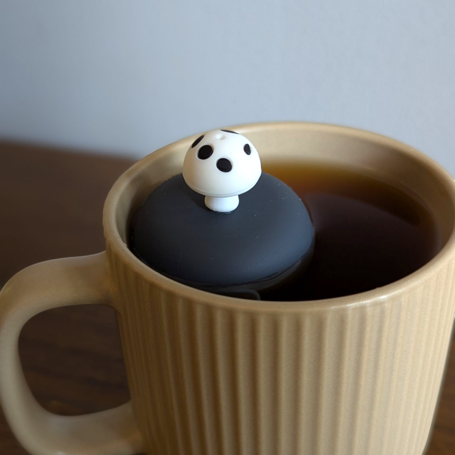 Floating White Mushroom Tea Infuser - Cute Tea Infuser for Loose Leaf Tea