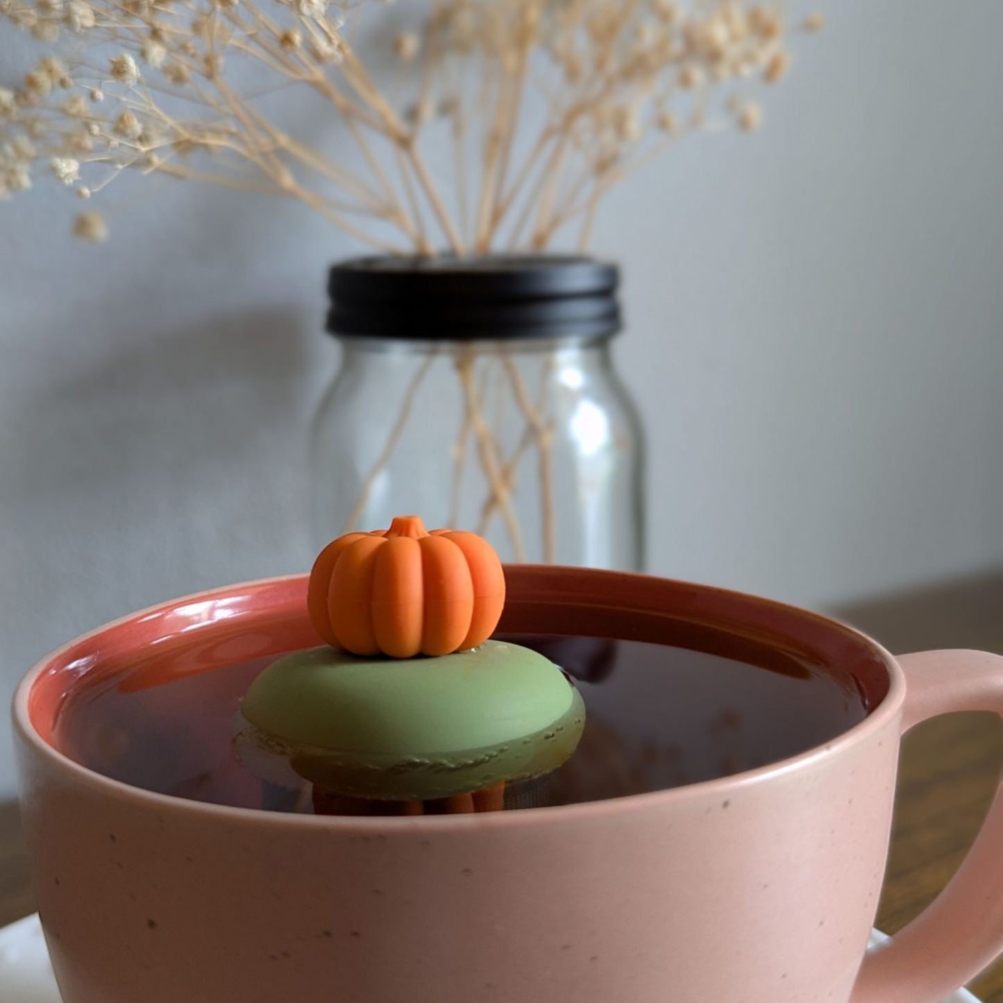 Floating 3d Pumpkin Tea Infuser - Cute Tea Infuser for Loose Leaf Tea