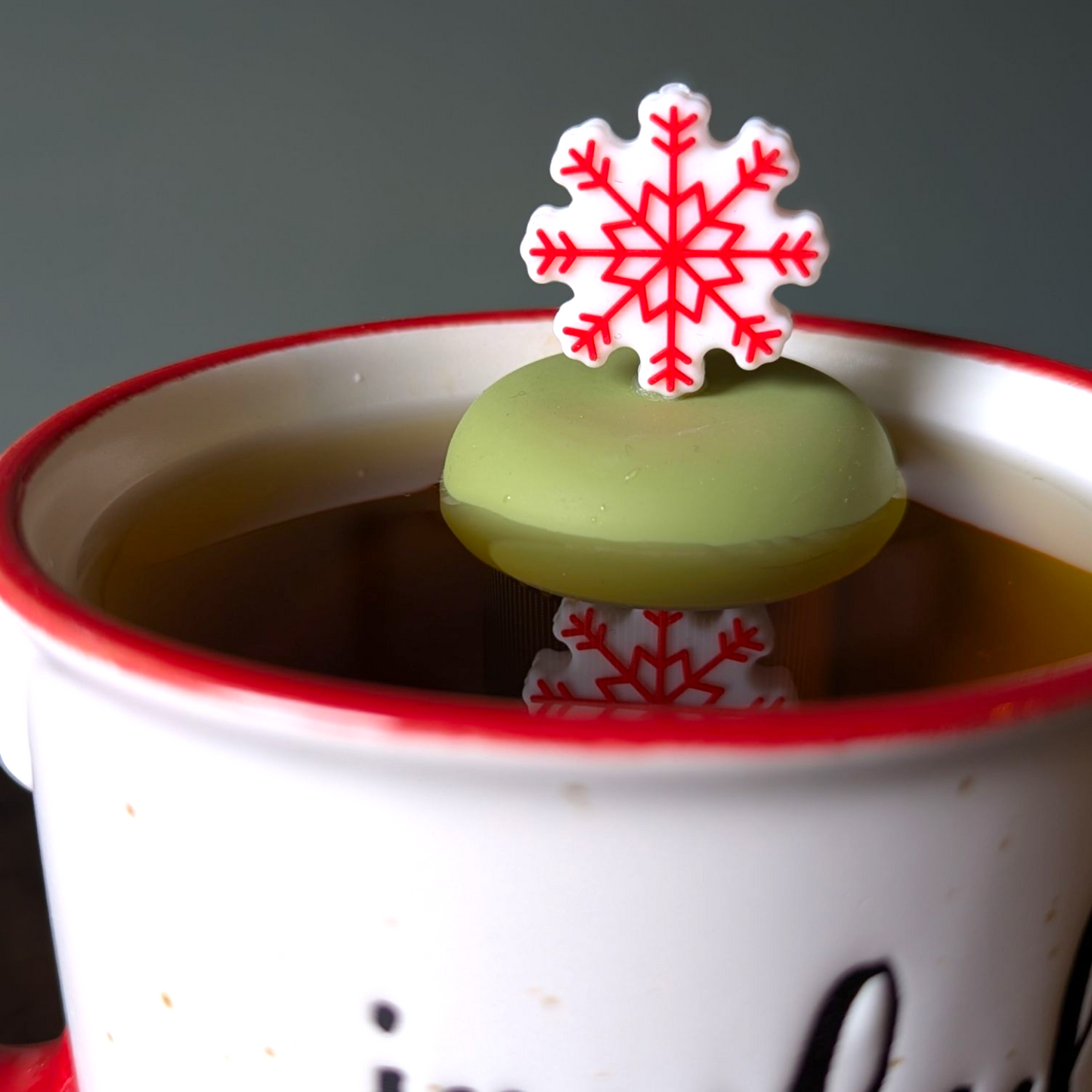 Floating Festive Snowflake Tea Infuser - Cute Tea Infuser for Loose Leaf Tea
