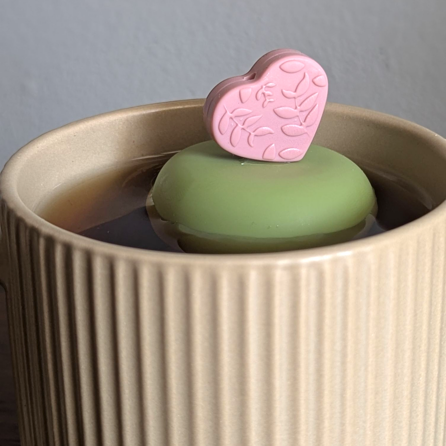 Floating Warm Pink Leaf Tea Infuser - Cute Tea Infuser for Loose Leaf Tea