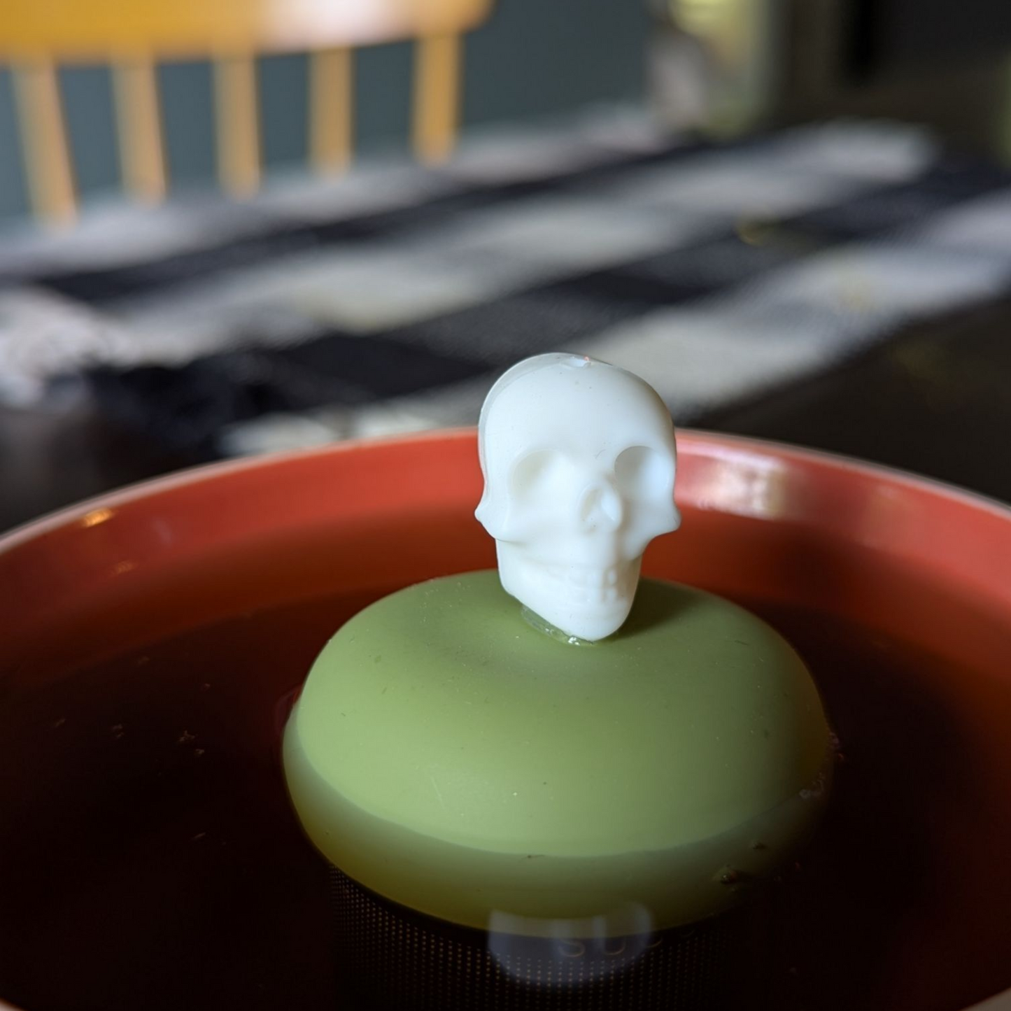 Floating White Skull Tea Infuser - Cute Tea Infuser for Loose Leaf Tea